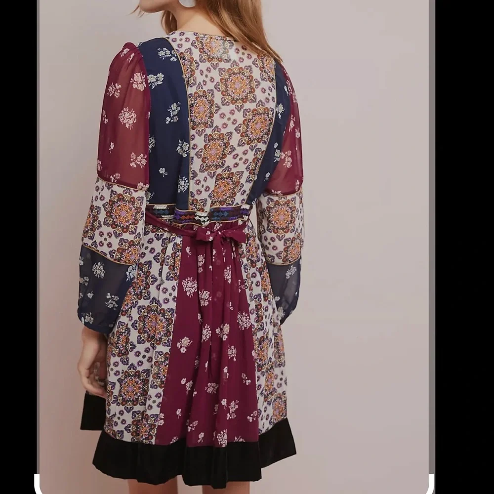 ANTHROPOLOGIE MAEVE Quartier Latin Bohemian Dress